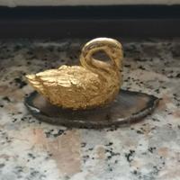 Miniatura cigno su pietra