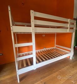 IKEA MYDAL STRUTTURA LETTO A CASTELLO + MATERASSI