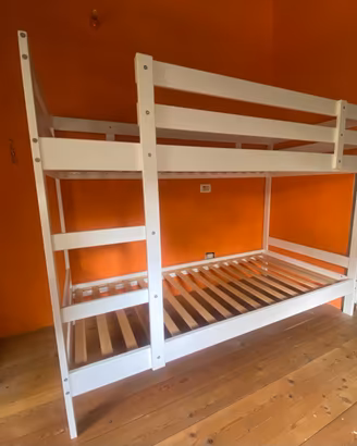 IKEA MYDAL STRUTTURA LETTO A CASTELLO + MATERASSI