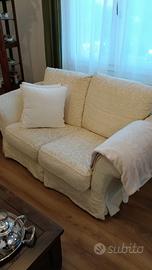 Divani color crema 2 posti rivestimento jacquard