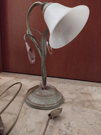 Lampada abat jour a fiore vintage made in Italy