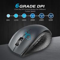 TECKNET Mouse Wireless, 3200 DPI Mouse Senza Fili