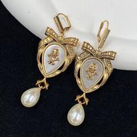 Orecchini Alexander McQueen Skull and Fairy Pearl