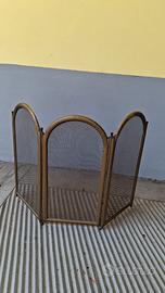 Parascintille camino ottone massiccio