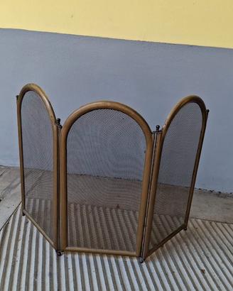 Parascintille camino ottone massiccio