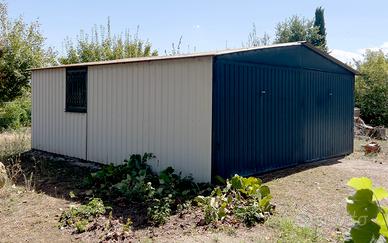 Struttura garage in lamiera da smontare