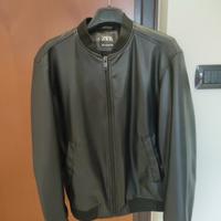 Giacca in pelle uomo Zara taglia M 