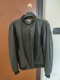 Giacca in pelle uomo Zara taglia M 