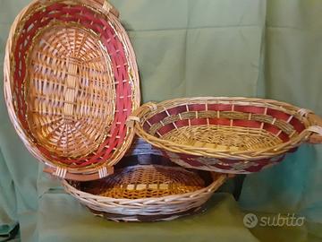 Vari CESTI NATALIZI PACCHI FUNGHI VIMINI -  NUOVI