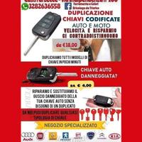 Duplicazione chiavi auto con o senza telecomando 