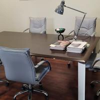 tavolo riunioni ufficio 120x240 completo di sedie