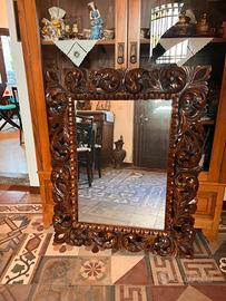 specchio barocco in legno