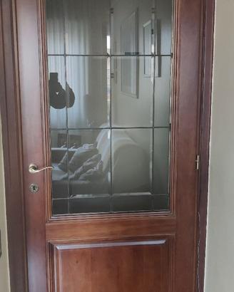 Porte a vetri due pezzi in legno massello
