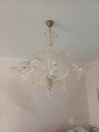 2 lampadari in vetro di murano