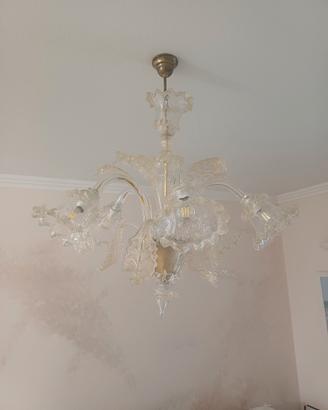 2 lampadari in vetro di murano