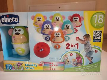 Gioco bowling chicco monkey strike