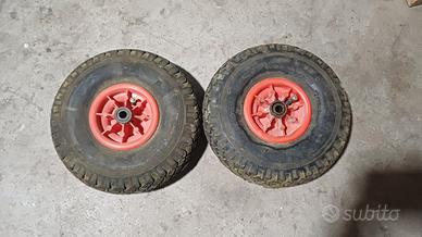 Ruote pneumatiche per carrello diametro 26 cm