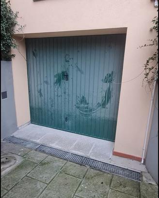 bandone- porta garage in metallo verde