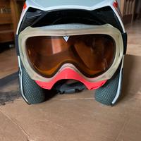 Casco sci Dainese omologato CSI e maschera abbinat