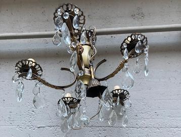 Lampadario barocco italiano seconda metà 900