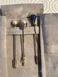 spilloni fermacravatte foulard cappello