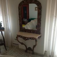 mensola con specchiera