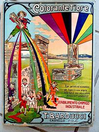 TIGRE targa tabella pubblicitaria ORIGINALE 1910