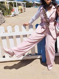 Tailleur rosa leggero