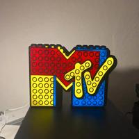 Lampada LED MTV stile mattoncini retrò
