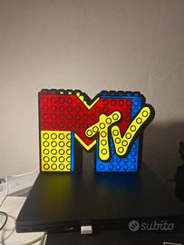 Lampada LED MTV stile mattoncini retrò