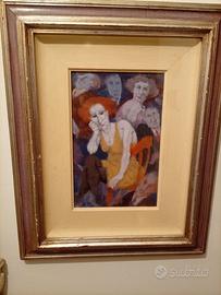 olio su tavola remo squillantini