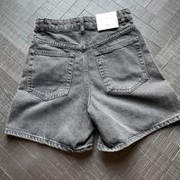 Bermuda 90’s jeans grigio antracite