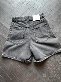 Bermuda 90’s jeans grigio antracite