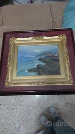 Dipinto d'epoca Marina di Napoli - Vincenzo Lami 