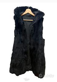 GILET LUNGO IN CONIGLIO
