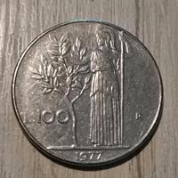 Moneta 100 lire del 1977 Errore di Conio, Unica