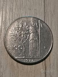 Moneta 100 lire del 1977 Errore di Conio, Unica