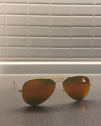 Ray-Ban - Aviator lente a goccia rosso