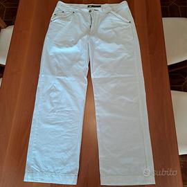 Pantaloni uomo bianchi De Blasio taglia 50