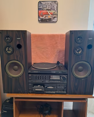 Impianto Stereo Vintage SANYO Completo