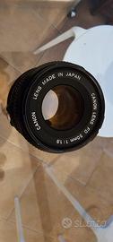 Canon 50mm 1,8 con adattatore fujifilm 