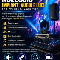 Attrezzatura audio e luci