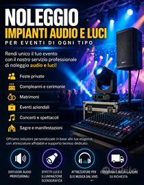 Attrezzatura audio e luci