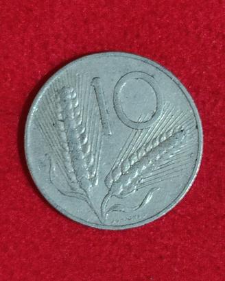 MONETA RARA 10 LIRE 1955 REPVBBLICA ITALIANA