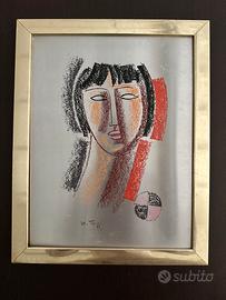 Serigrafia su metallo Mario Tozzi 1975 ed. limitat