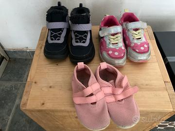 Lotto 3 paia Scarpe bambina usate numero 26