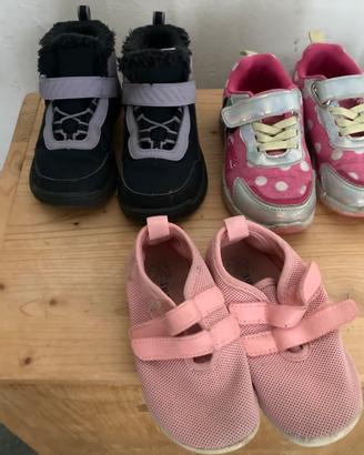 Lotto 3 paia Scarpe bambina usate numero 26