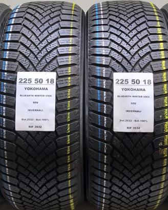 4 GOMME 225 50 18 YOKOHAMA INV 100% RIF3932