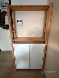 Libreria scaffale + mobile con ante IKEA IVAR