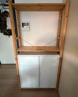 Libreria scaffale + mobile con ante IKEA IVAR